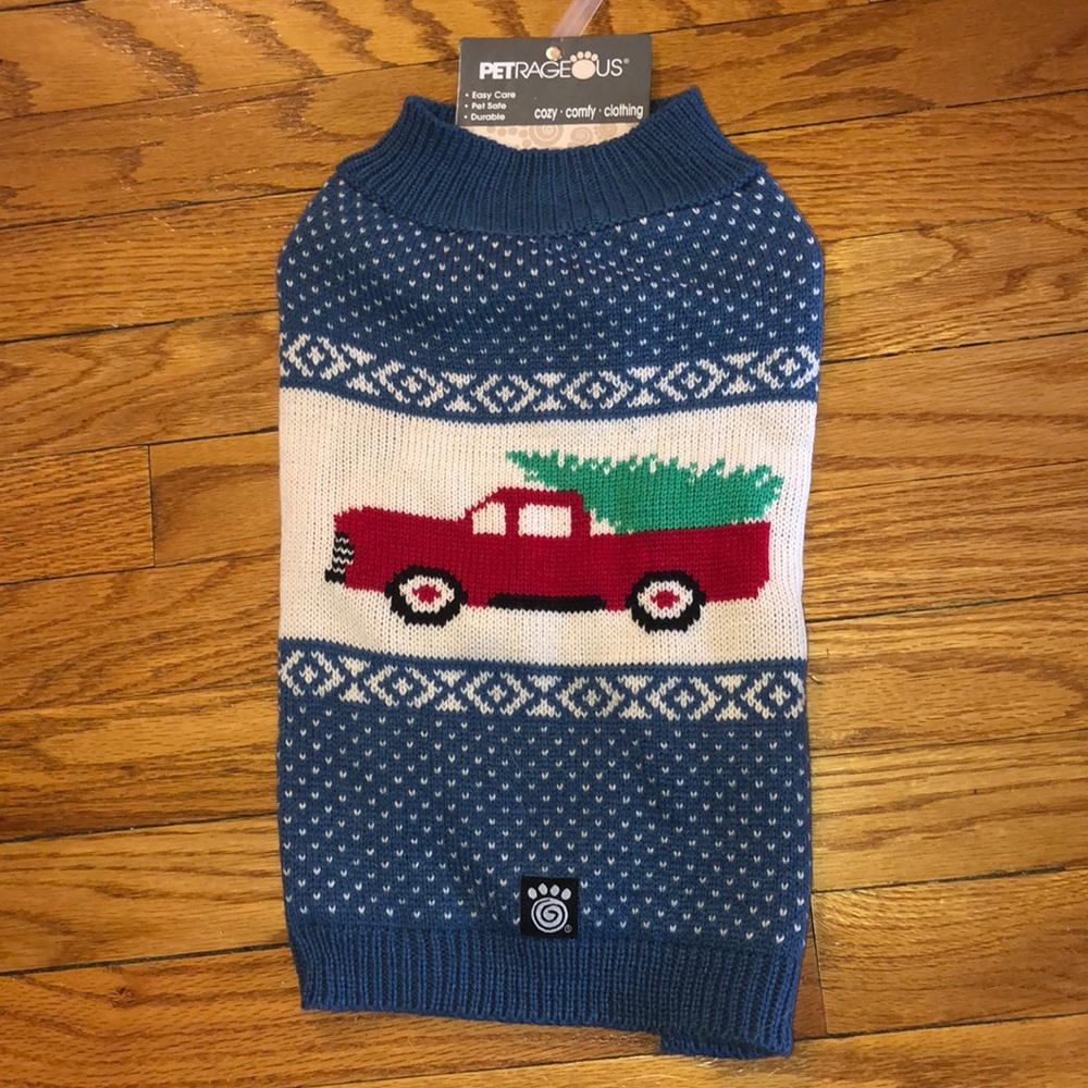 Christmas dog sweater